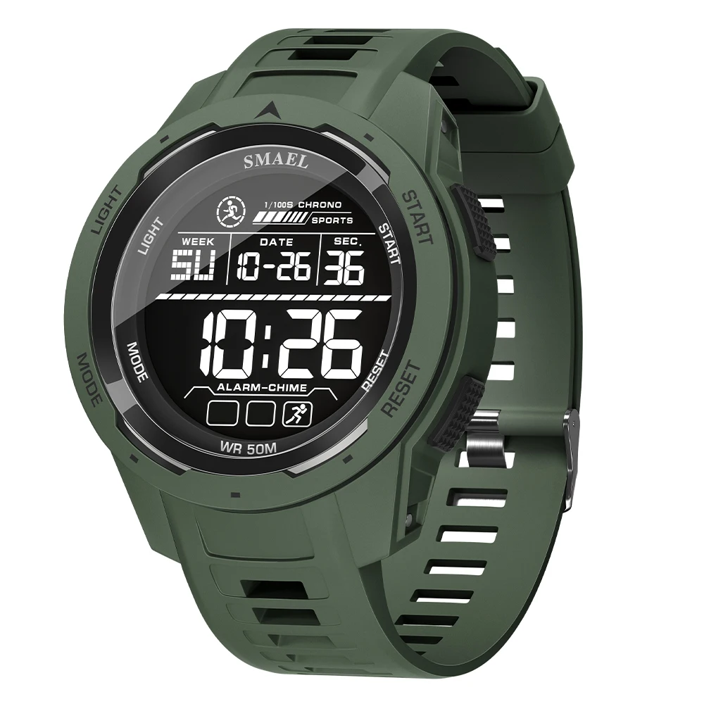 SMAEL Brand Men Electronics Watch Outdoor Sports Waterproof Big Dial Digital LED Alarm Digital-watch 8105 Sport Watch
