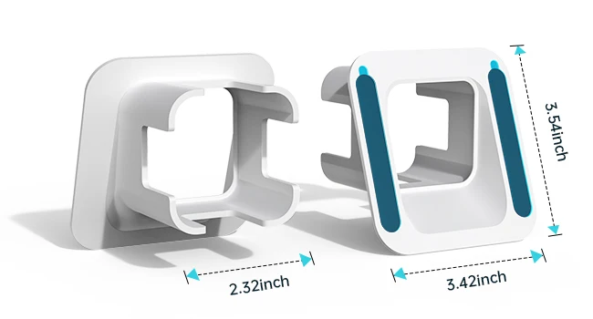 EDUP-DF3068 Universal Angled Window Mount for Wyze Cam V3 Pro 20 Degrees Tilt Up Down Left Right Stable Install White 1PCS