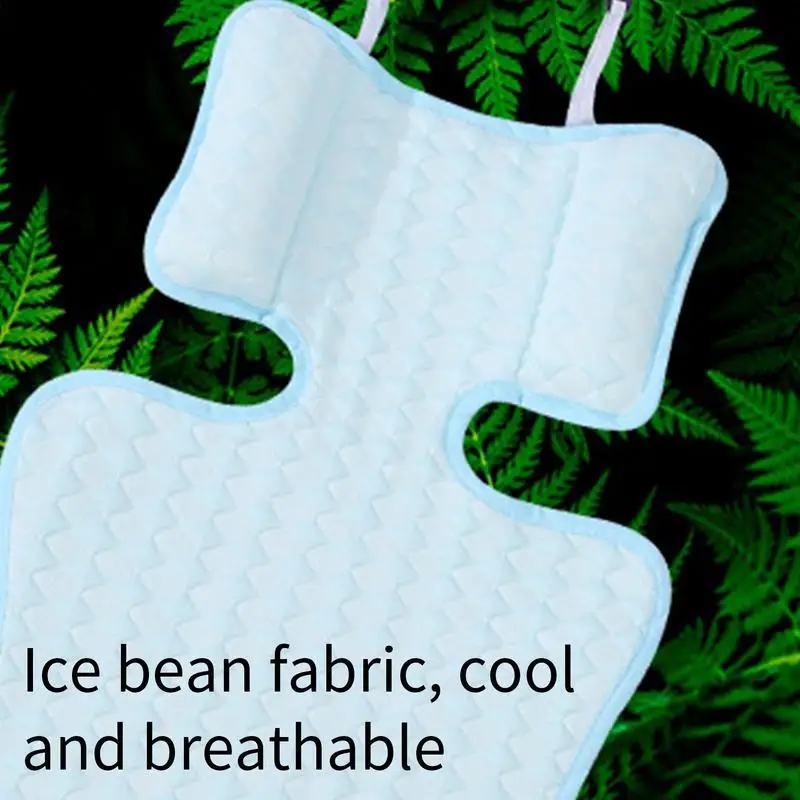 Tappetino rinfrescante per passeggino Tappetino rinfrescante estivo traspirante Fodera lavabile riutilizzabile per seggiolino auto per neonati