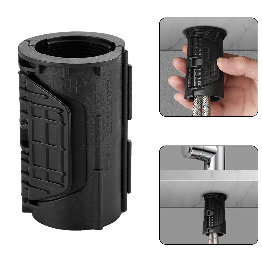 Basin Fastener Faucet Fixing Base ABS Buckle Design No Disassembly Required No Tools Required Practical To Use