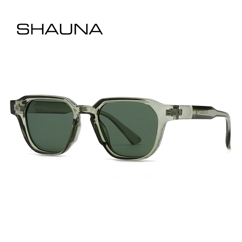 SHAUNA Ретро квадратные солнцезащитные очки женские оттенки UV400 модные темно-зеленые мужские трендовые солнцезащитные очки SHAUNA Ретро квадратные солнцезащитные очки женские оттенки UV400 модные темно-зеленые мужские трендовые солнцезащитные очки
