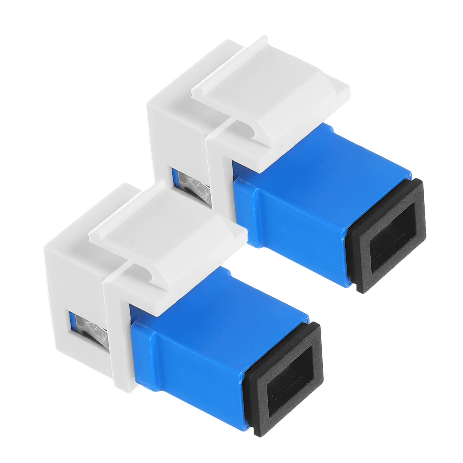 

2pcs Fiber Optic Module Adapter Highspeed Transmission Precision Design Connector Panel Cable Fiber Optic Transceiver Adapter