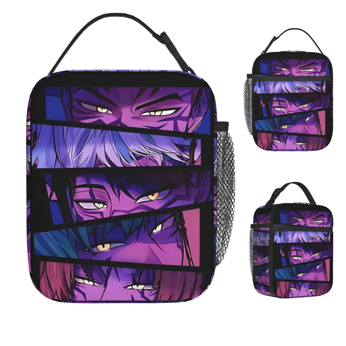 

Сумка для обеда в стиле аниме KPop Demon Hunters 11, сумка для обеда для детей, дорожная сумка-холодильник в стиле ретро, удобные оксфордские термосумки для обеда
