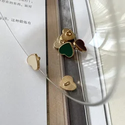 10pcs Heart-shape Buttons 12mm Small Gold Color Metal Shank Buttons Woman's Blouse Sweater Accessories
