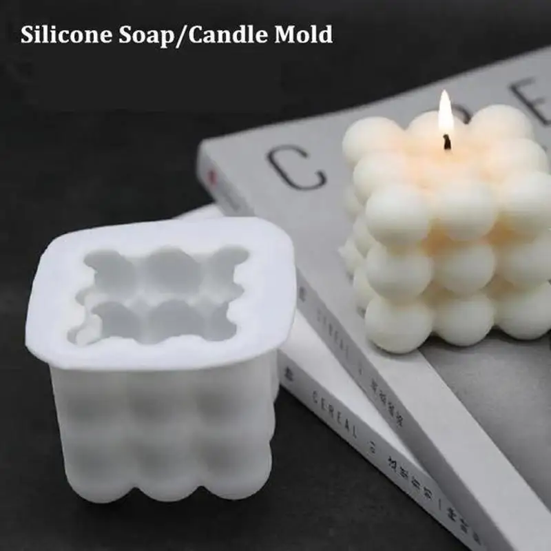 1pc DIY Weihnachten Form Wachs Kerzen Gips Kerze 3d Silikon Seife Form Duftenden Aromatische Raum Dekoration Kerze Form liefert