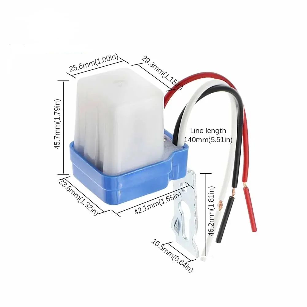 PARMAutomatic On Off Photocell StreetLampLight Switch Controller AC110V AC220V DC24V 50-60Hz 10A PhotoControl Photoswitch Sensor