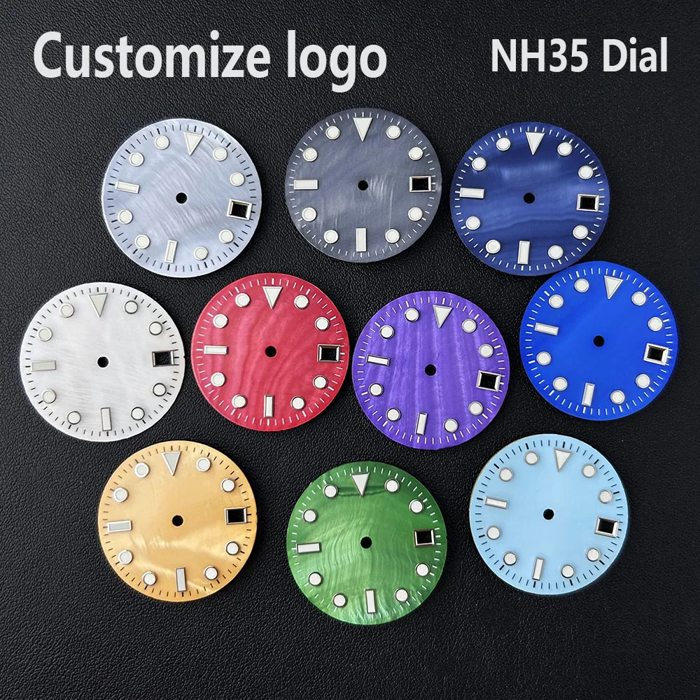 

NH35 dial Man's watch dial Customize logo dial suitable for NH35 movement watch accessories repair tools