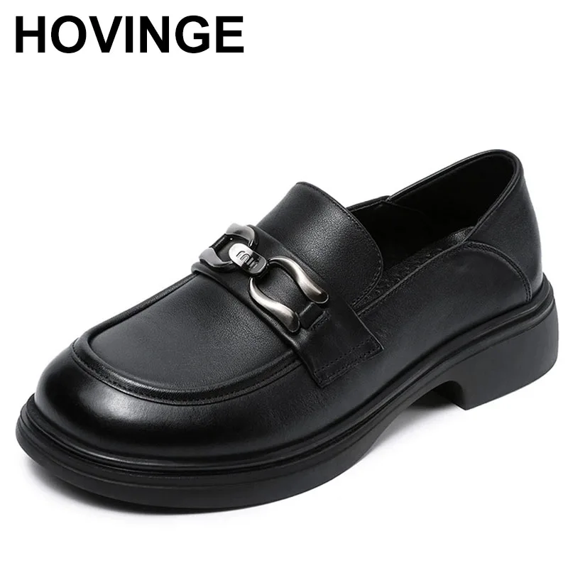 

Loafers Shoes Women Spring New White Slip-on Ladies Sneakers Genuine Leather British Style Trend Girl Shoes Students