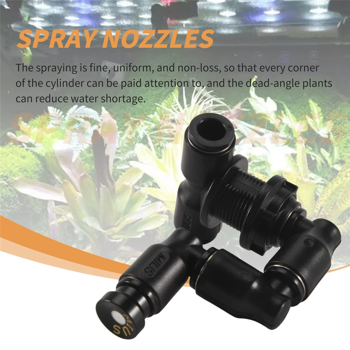 MIUS Reptielen Fogger Mist Sprinkler Regenwoud Tank 360-verstelbaar Aquarium Aquatisch huisdier Koelsysteem,A