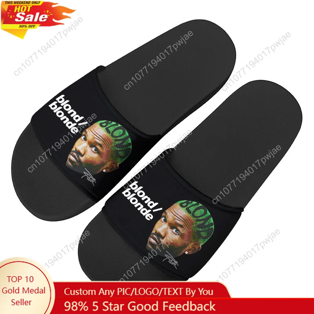 

F-Frank O-Ocean Hip hop Singer Slippers Home Outdoor Casual Water Shoes Mens Womens Teenager Beach Pool Sandals Summer Slipper
