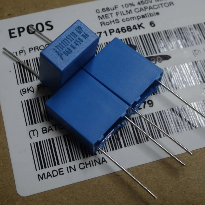 

10 шт. EPCOS 0,68 мкФ 450 В u68 680nf 684 10 мм пленочный конденсатор B32671P4684K