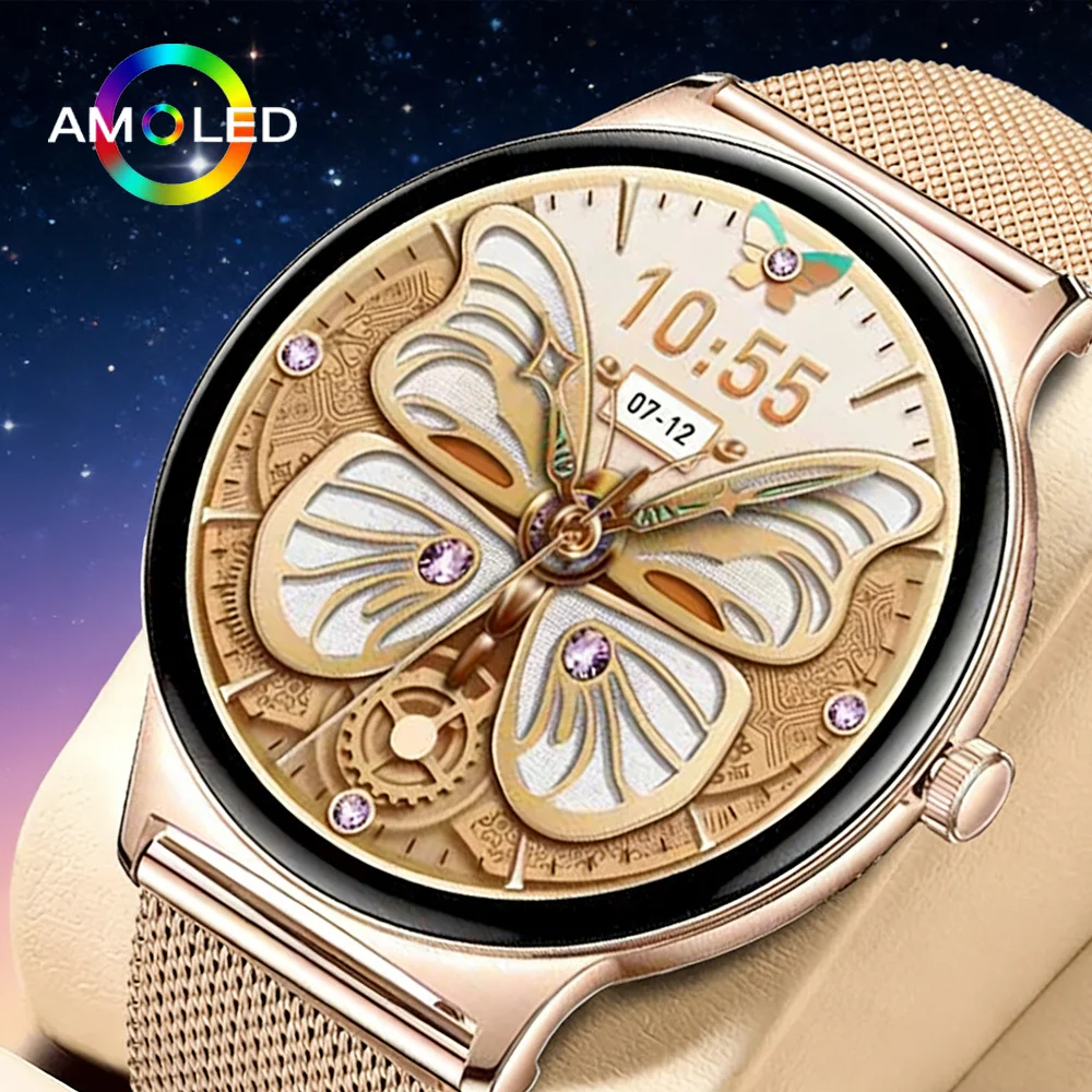 

2026 New Ultra Thin V89 Ladies Smart Watch 1.43"Screen Fitness Sports Bracelet Bluetooth Call Fashion IP68 Smartwatch For Women