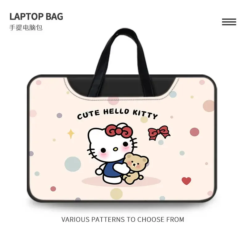 Sanrio Hello Kitty laptop bag Stitch cute large capacity tablet storage box cartoon handbag laptop bag 13.3 14 15.6 16 inches