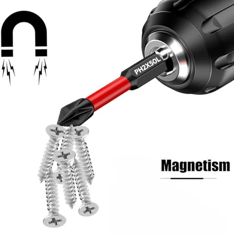 PZ1-PZ3 Magnetic Impact Screwdriver Drill Bit S2 Steel Hex Shank Screw Driver Bit Set Anti Slip Phillips Bit for Electric Tools view 4
