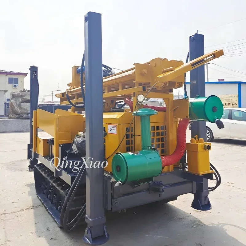 FOB Price Industrial Crawler Mounted Pneumatic Water Well Drilling Rig Widely Used In Farm Soil Improvement Construction Jobs