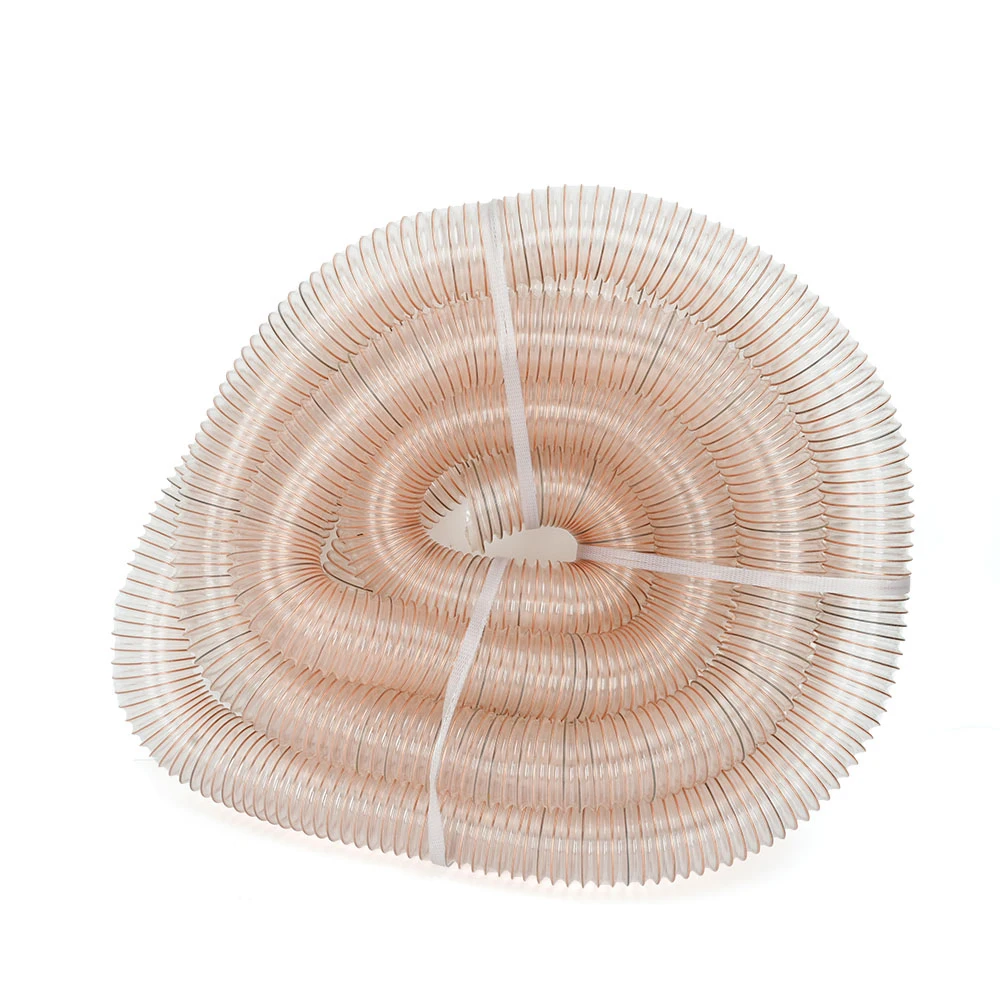 Transparent PU Tube 0.6mm Thickness 1m Length Inner Diameter 25-80mm Flexible Suction Vacuum Fume Exhaust Hose Air Duct Pipe