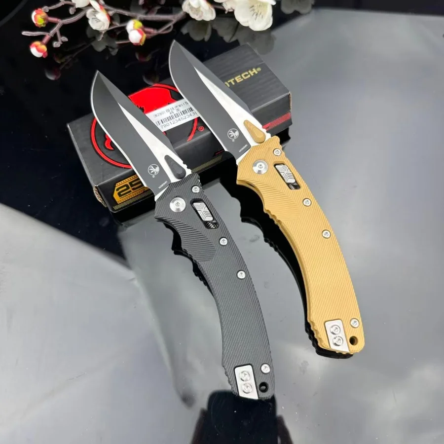 MSI Portable Foldable Knife Durable 8Cr13Mov Steel Blade Outdoor Camping and Hiking Hunting EDC Cutting Tasks Gift for Men.