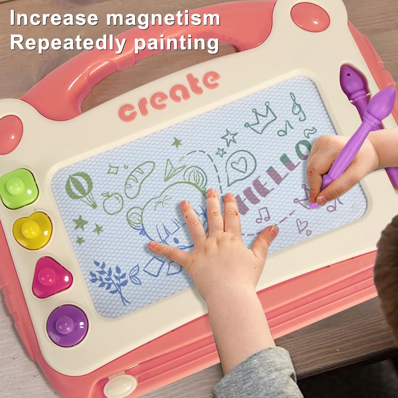 Children's Magnetic Color Drawing Board Writing Board Baby Drawing Board Male and Female Toy Graffiti Board Art Stand