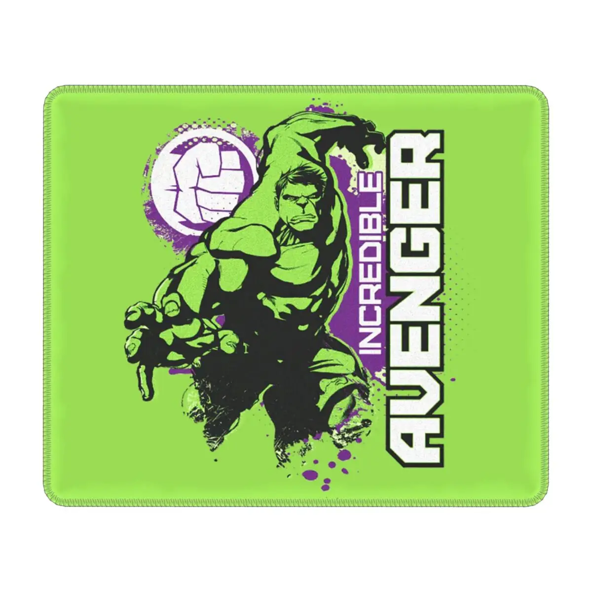 Custom Hulk Incredible Avenger PC Desk Mouse Pad Soft Mousepad with Stitched Edges Anti-Slip Rubber Comics Mouse Mat for Gamer