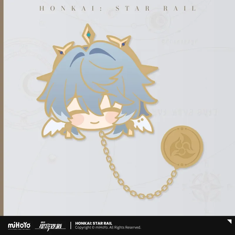 Sunsyea Honkai Star Rail Official Merch miHoYo Original Authentic PMZLG Metal Brooch Aventurine Acheron Firefly Dan Heng Kafka