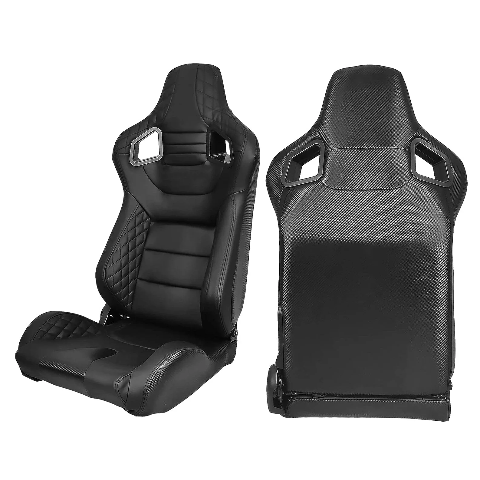 1053 Universal High Quality Leather Car Vehicle Boat Seat Simulator Gaming Station Adjustable Sim Bucket Racing Seats