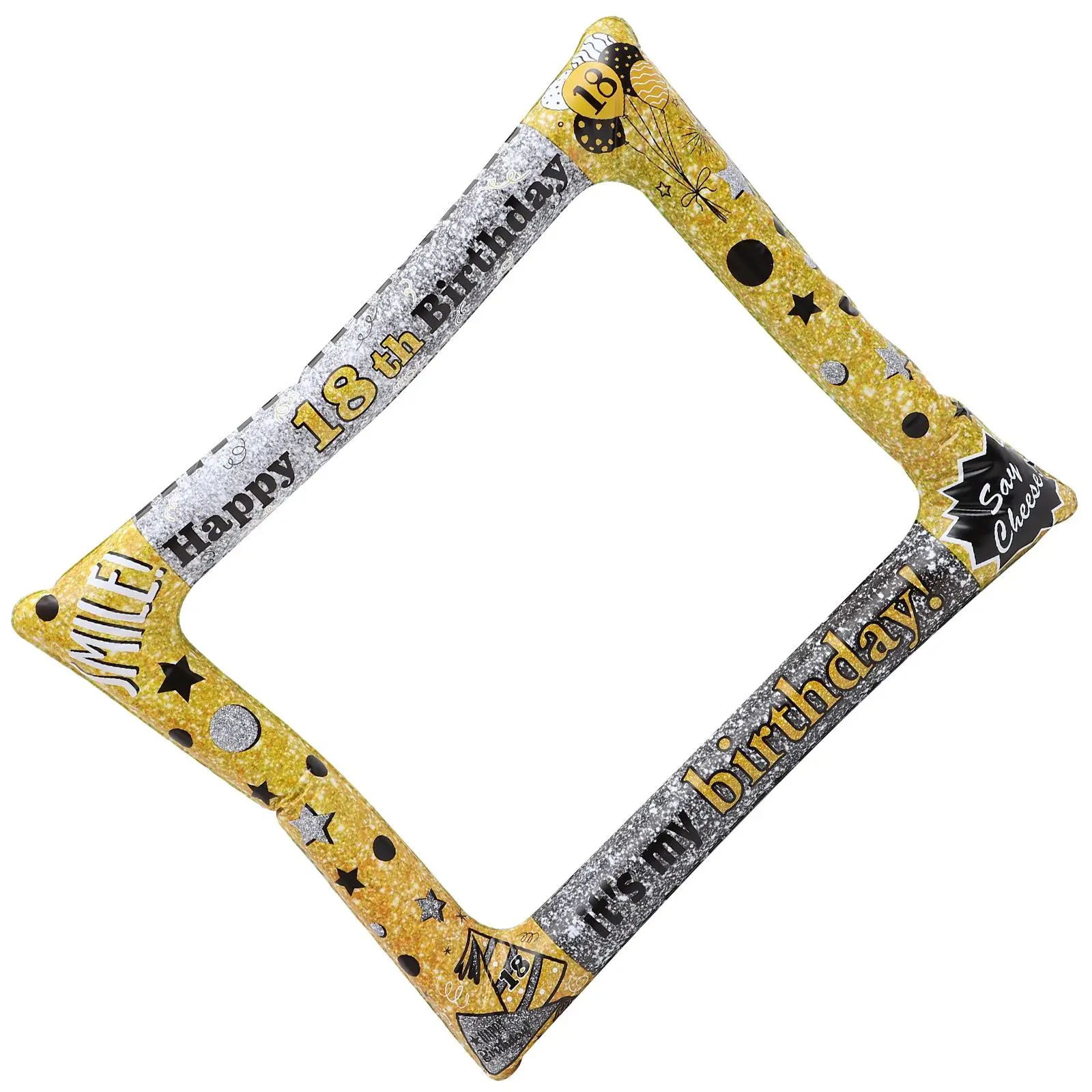 

Inflatable Photo Frame Props Birthday Supplies PVC Material Safe Bright Color Perfect Size Selfie Lovers Party Favor
