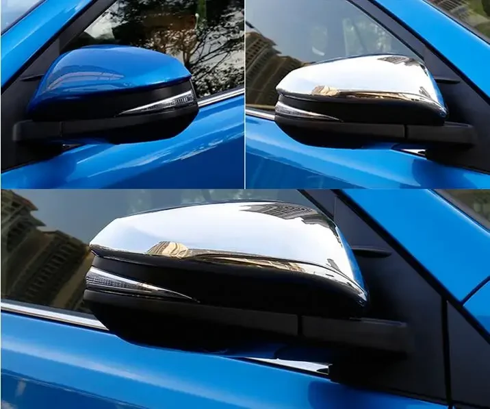 

For Toyota RAV4 RAV 4 2013 2015 2016 2017 Chrome Rearview Car Mirrors Cover Trim Garnish Back-view Exterior Accessories