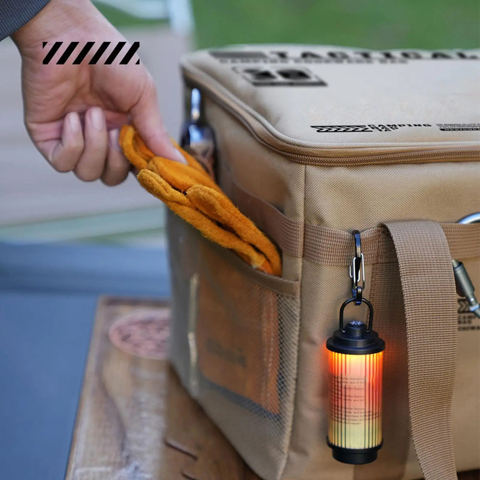 

Сумка для хранения бензобака для кемпинга на открытом воздухе, большая вместительная сумка для инструментов для наземных ногтей с эргономичной ручкой, водонепроницаемый контейнер