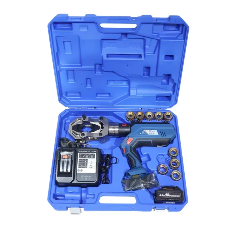 

Intelligent 12T LCD Battery Connector Copper Electric 50mm Hydraulic Cable Crimping Tool For Terminals Plastic Case