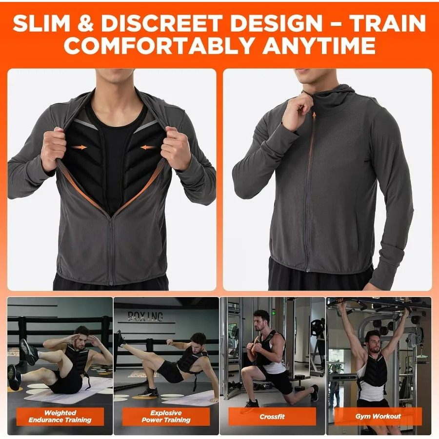 سترة وزن قابلة للتعديل للرجال والنساء مع خطوط عاكسة 10LB 15LB 20LB 13LB22LB لتدريبات القوة والجري واللياقة البدنية