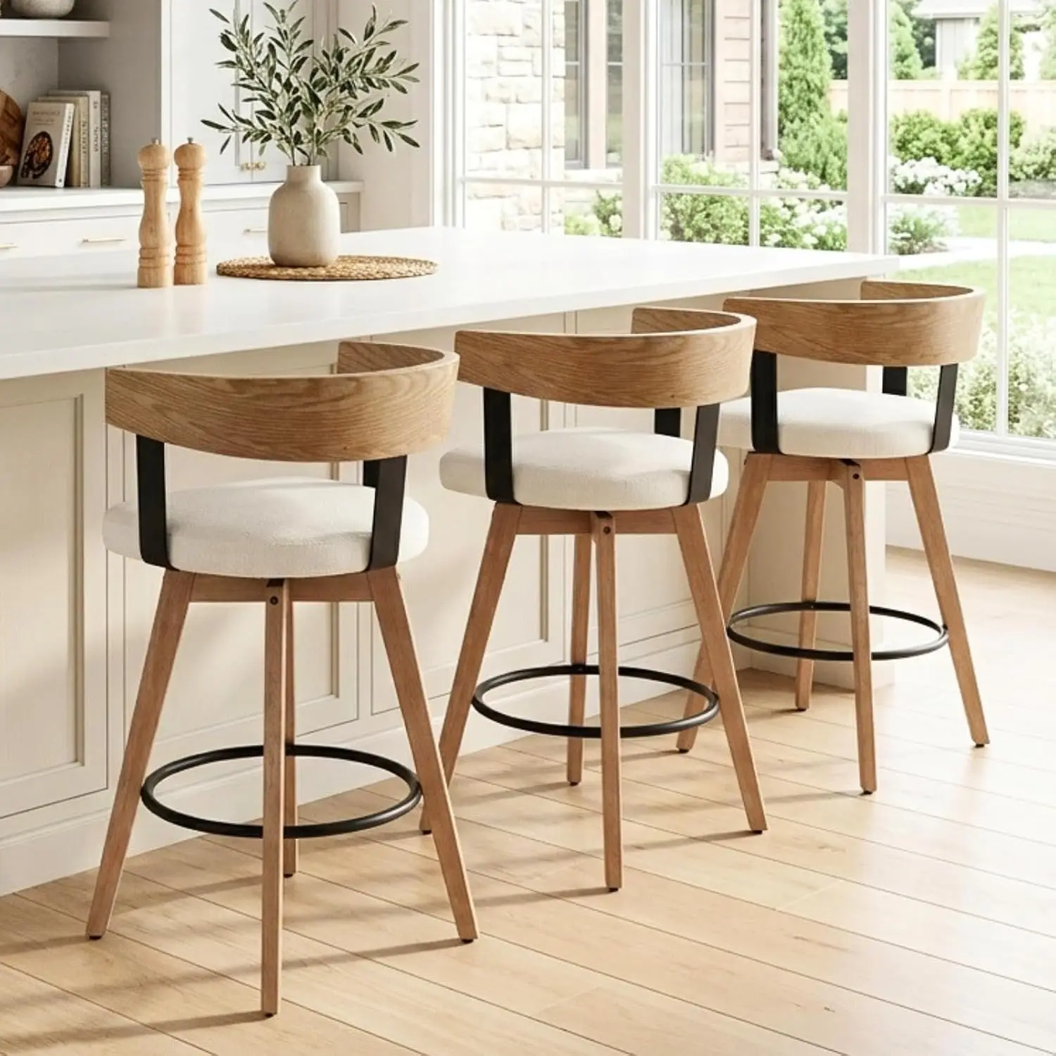 Swivel Counter Stools 3-Pack, 26