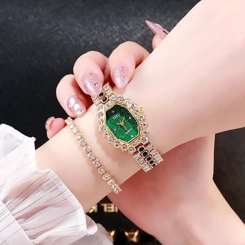 Women\'s Watches New Famous Luxury Brands Women Watch Fashion Rhinestone Stainless Steel Quartz Ladies Wristwatches Reloj Mujer