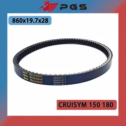 860X19.7X28 Motorcycle Parts For SYM Symphony S125 SR125 125i Cruisym 125i ETC 860 19.7 28 Transmission Drive Belt