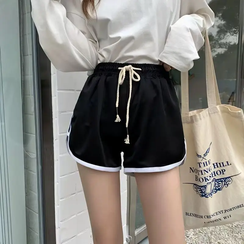 2026 Summer New Women's Fashion Sports Versatile Yoga Shorts Loose Casual High Waist Korean Edition Wide Leg Home Sleepers