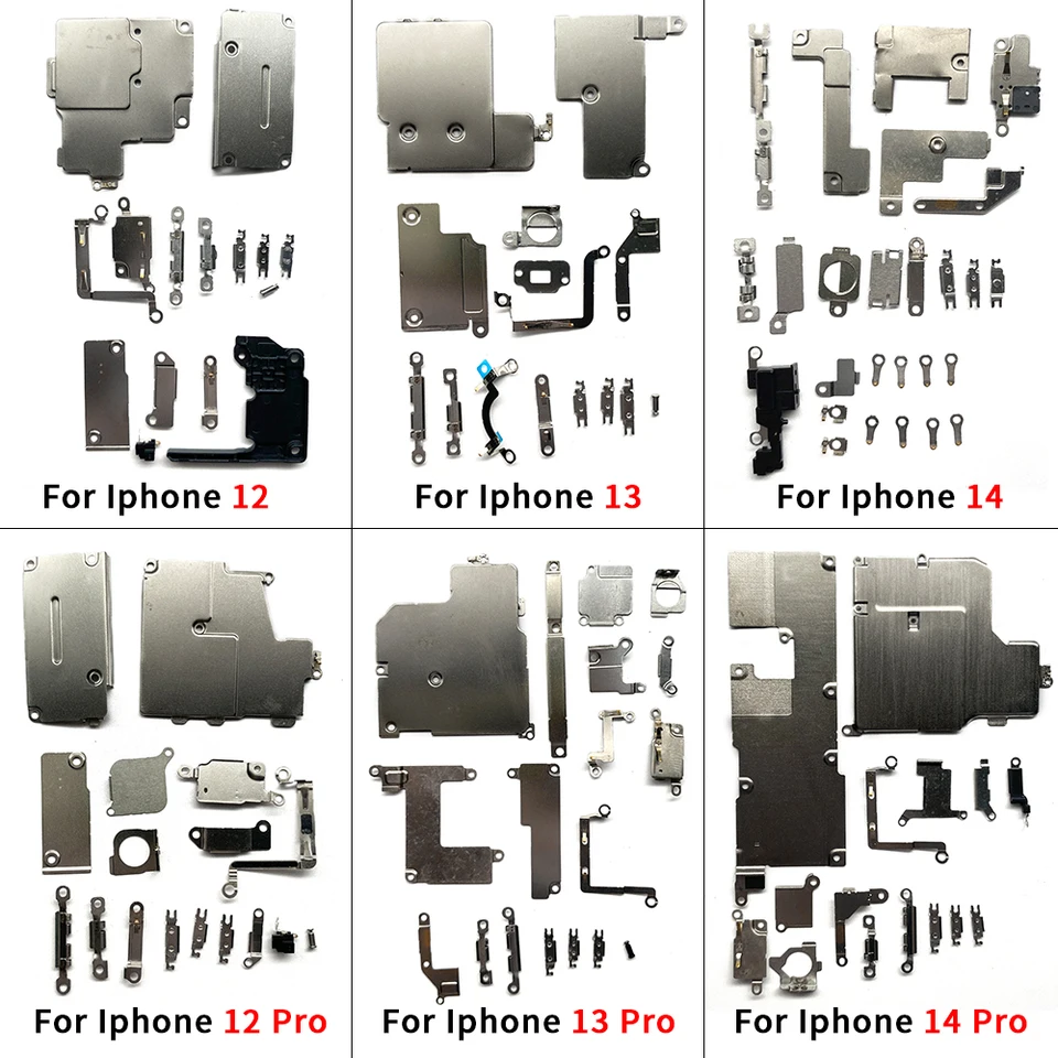 Soporte Metálico Interno para Placa Madre con Tornillos Completos para iPhone 11 12 13 14 Pro XS Max X XR 4