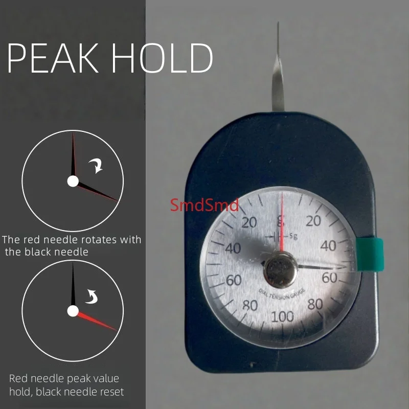 30g,50g,100g 150g 300g 500g Dial Tension Gauge Tensionmeter Double Pointer ATL2G Tensiometro