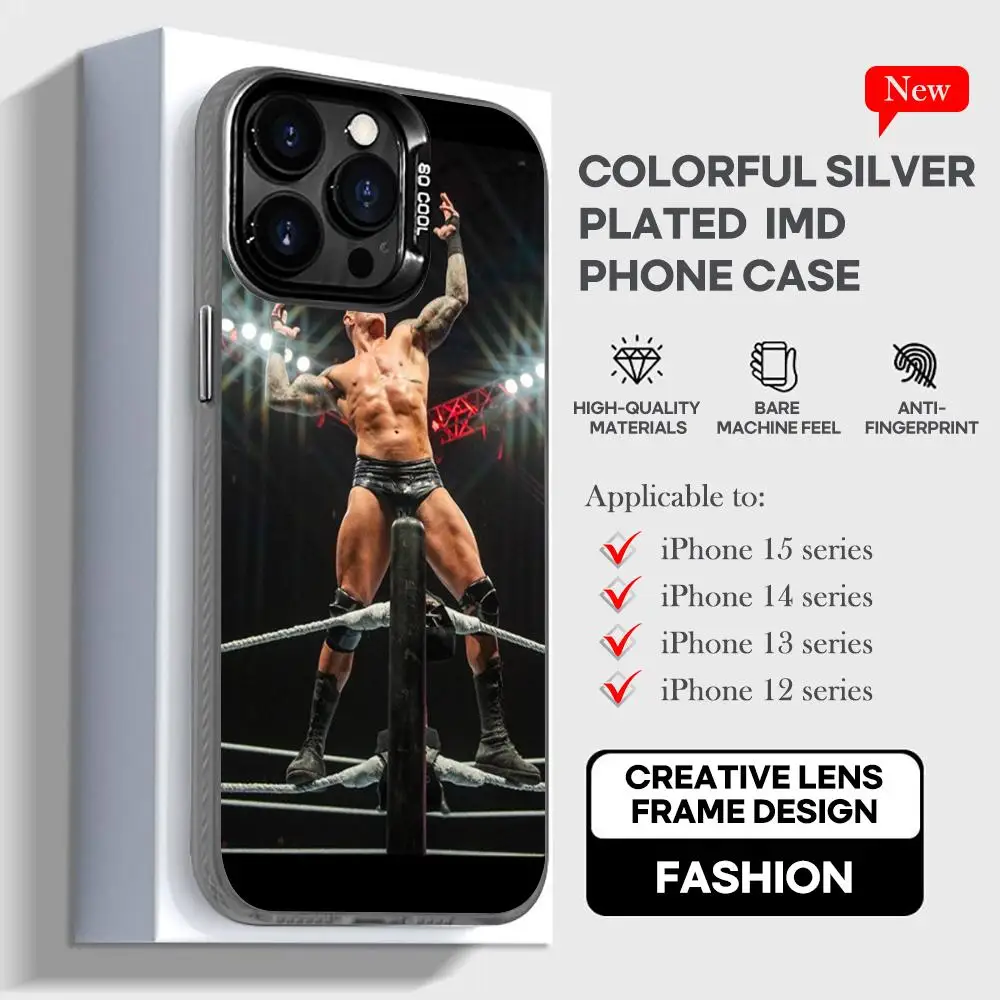 Wrestling Star R-randy orton Phone Case black IMD Colorful Phone Case Silver Cover Suitable for Apple iPhone 15 14 13 12 11 XS P