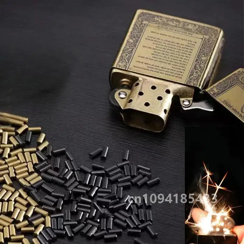 500PCS Universal Flint Kerosene Lighter Crushed Stone Petrol Flint Stones Petrols Fuels Lighters Cigarette Smoking Accessories