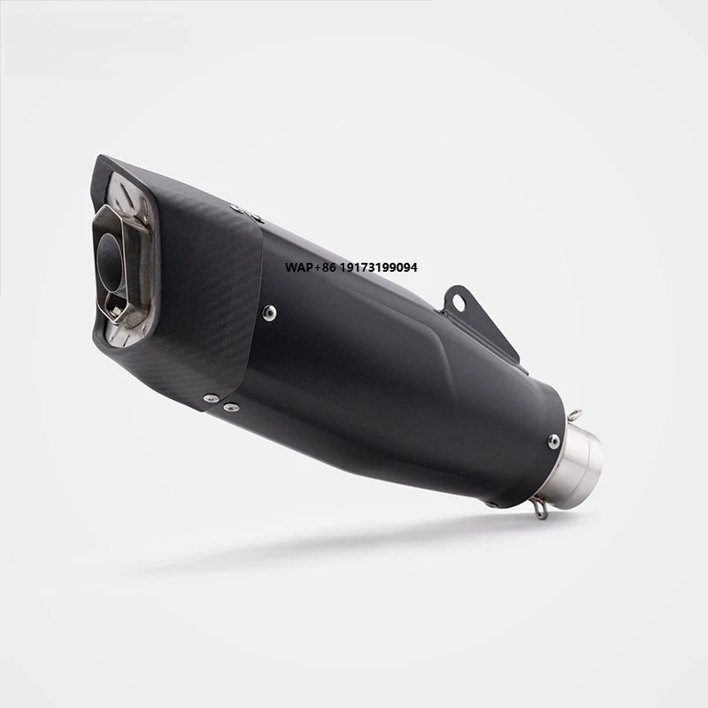 For Triumph Trident660 2021-2024 Pioneer Black Titanium Exhaust Pipe Stainless Steel Full Exhaust System Compatible Rear OEM