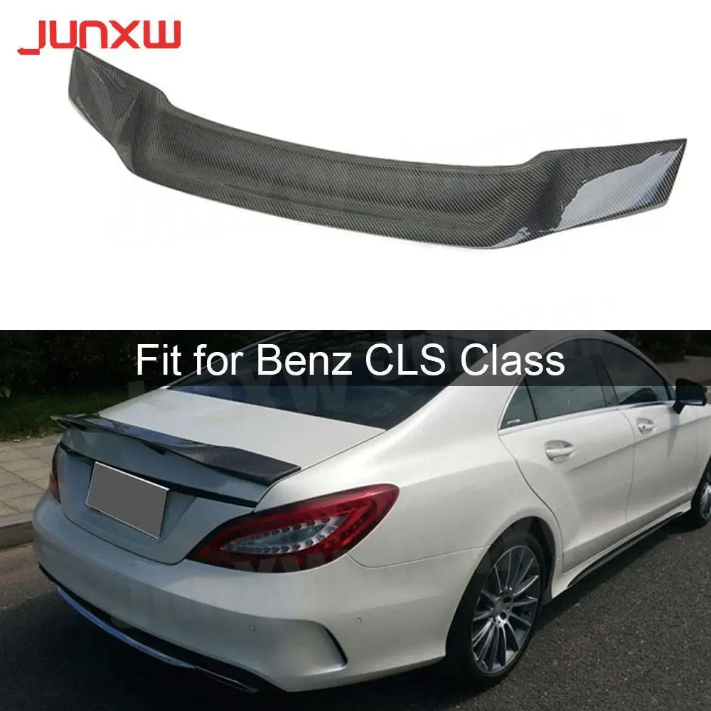 

Carbon Fiber Rear Spoiler For Mercedez Benz CLS Class W218 CLS300 CLS350 CLS500 CLS550 CLS63 Sedan 2012 - 2017 R Car Styling FRP