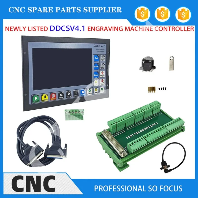 2022 new DDCSV4.1 CNC motion controller engraving and milling machine offline control system emergency stop electronic handwheel