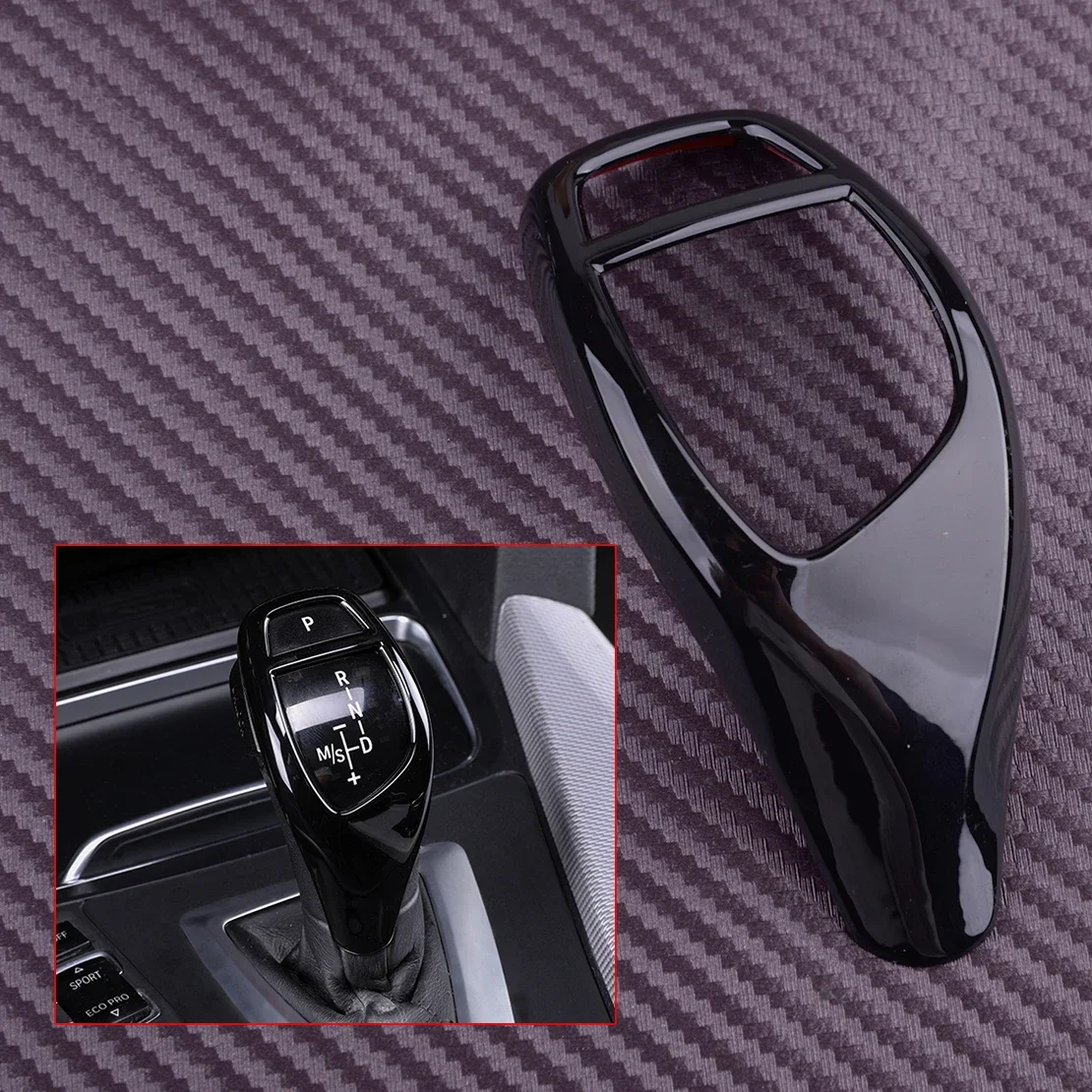 

Gear Shift Knob Panel Cover Trim Frame Gloss Black ABS Fit for BMW 1 2 3 4 5 7 Series X3 X4 F20 F21 F22 F23 F30 F32 F10 F25 F26