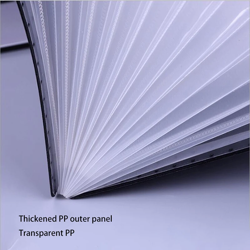 13 Pockets Expanding File Folder Office A4 Document Organizer Standing Accordion Folder for File Storage Test Paper Sorting Tool