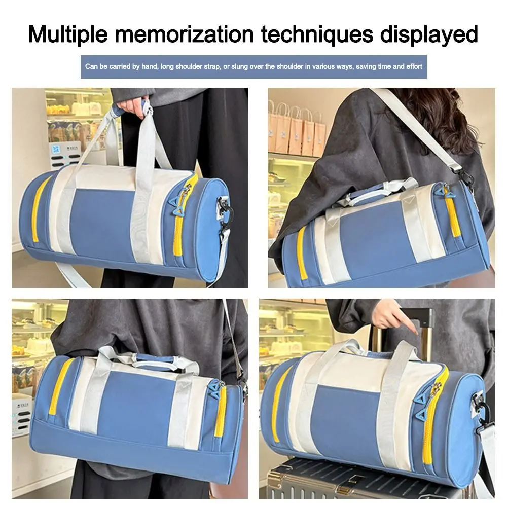 

Прочная дорожная сумка для влажных и сухих вещей, водонепроницаемая, из ткани Оксфорд, легкая, вместительная, для спортзала, йоги и спорта