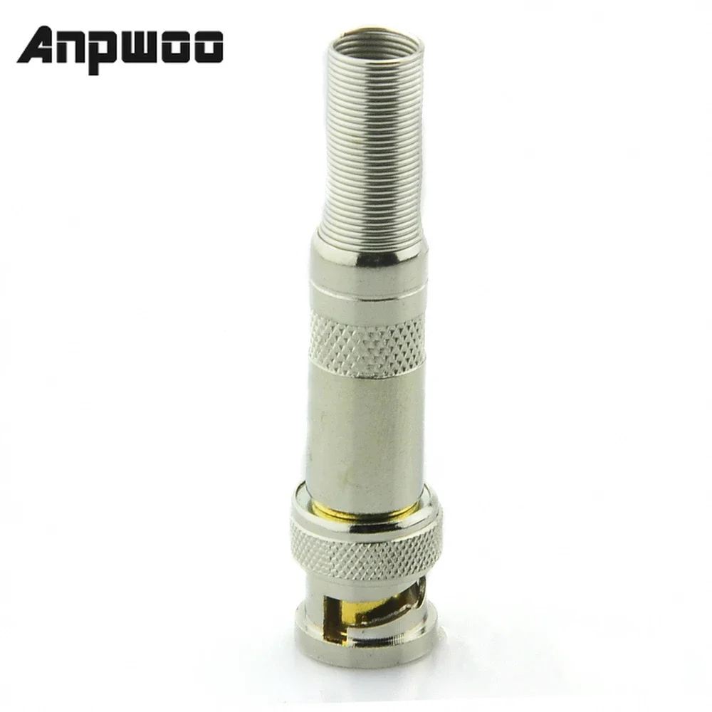 

ANPWOO 10x Copper Core Soldering BNC Male Connector Plug to RG59 Coaxial Cable Coupler