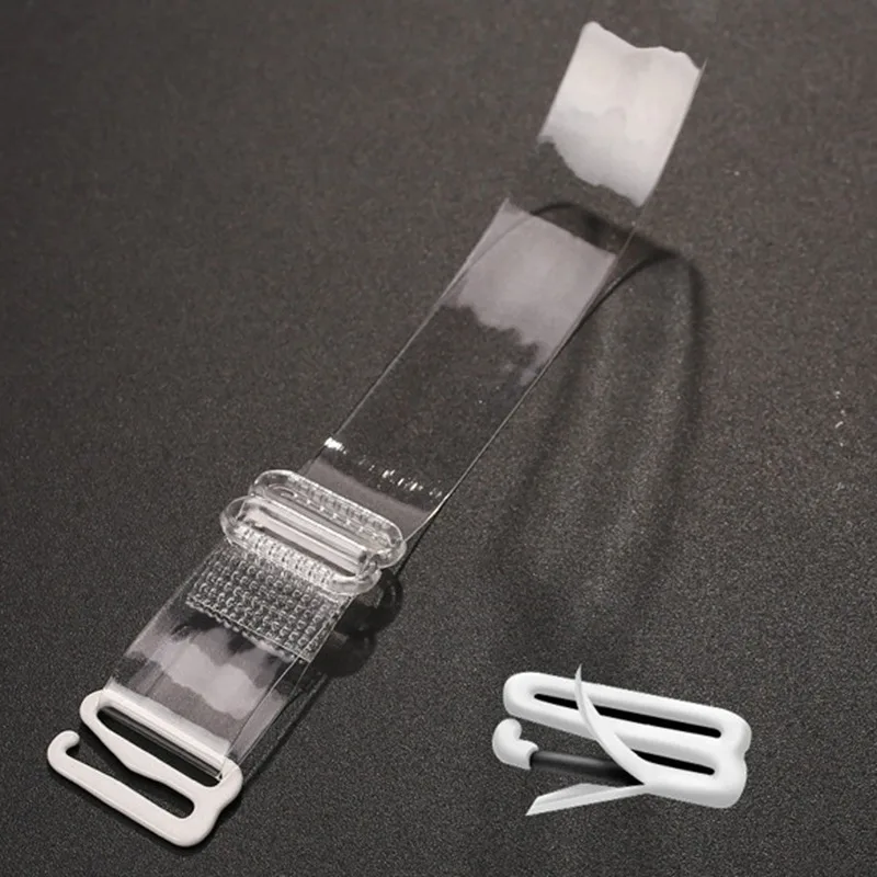 1/3 ペア透明ブラストラップ目に見えない調節可能なショルダーストラップ女性用取り外し可能なクリアノースリップストラップ DIY アクセサリー