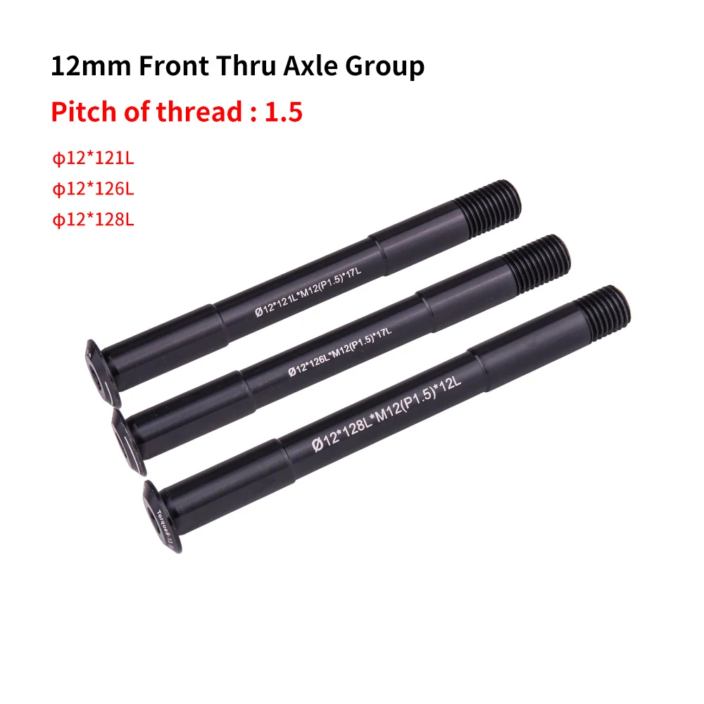 ZTTO MTB Thru axle Road Bike Shaft Front hub Rear hub Skewers 12mm 15mm Wheel Axis Hub Shaft 15x100 12x142 12x100 12x148 15x110