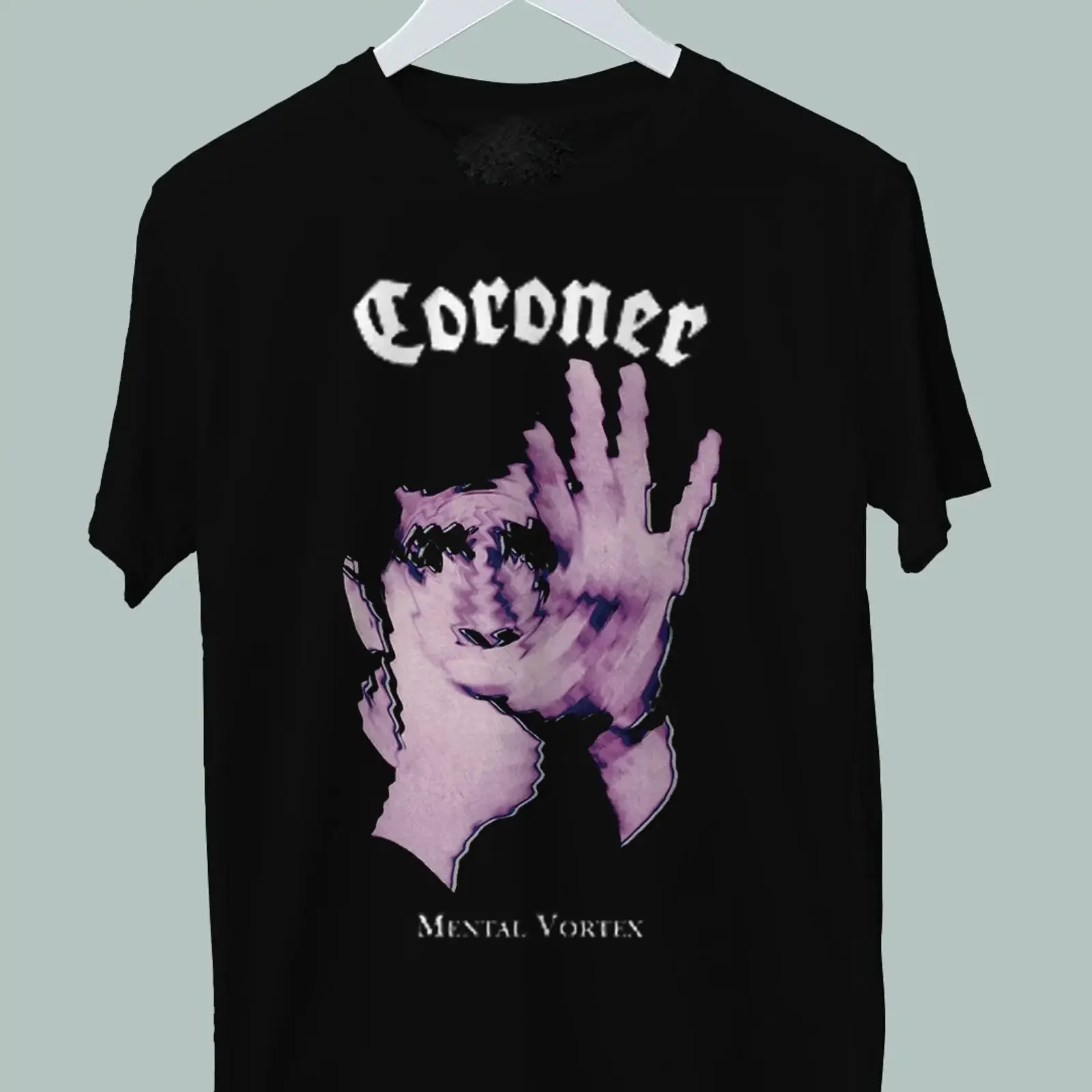 Vintage Coroner Swiss Thrash Metal Band Cotton Black S 234XL T Shirt TR210 vintage Washed Slightly Stretched Versatile