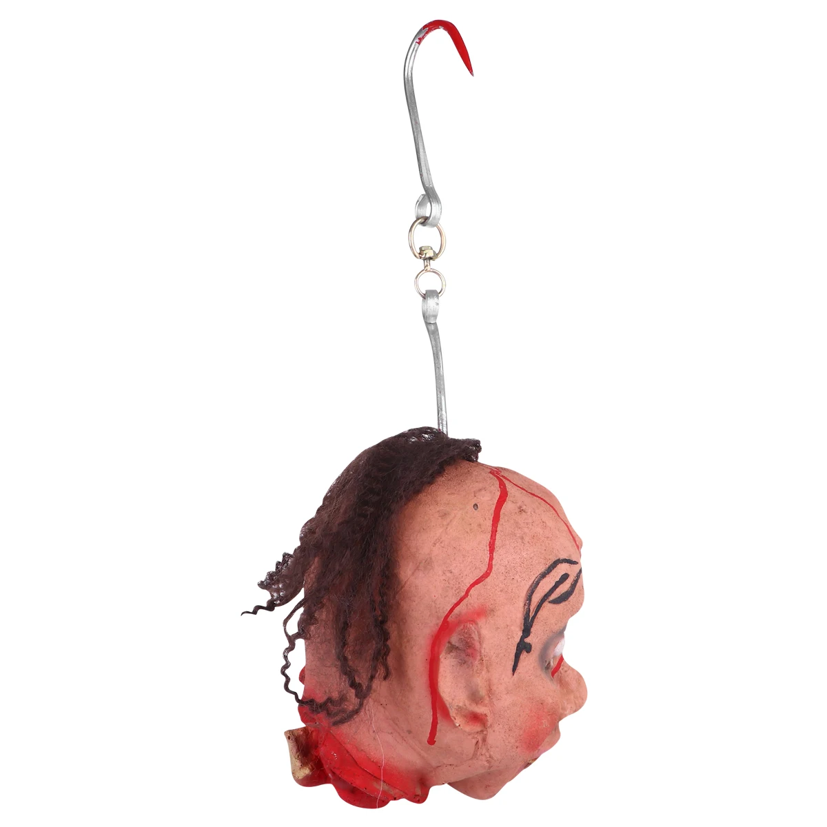 

Scary Realistic Cut Off Prop Hanging Severed Ornament For Halloween Party Horror Dead Head Decoration Bloody Neck