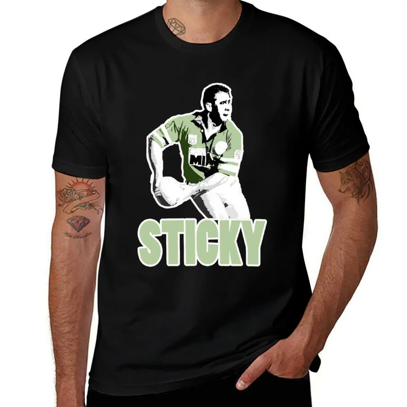 Canberra Raiders - Retro - Ricky Stuart - &x27;Sticky&x27; T-Shirt Fashion Letter Print T-Shirt